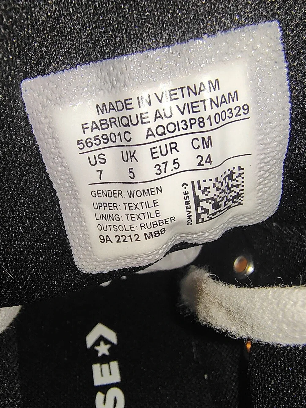 Converse Chuck Taylor All Star Hi Lugged 'Black' Platform Canvas Sneakers 7